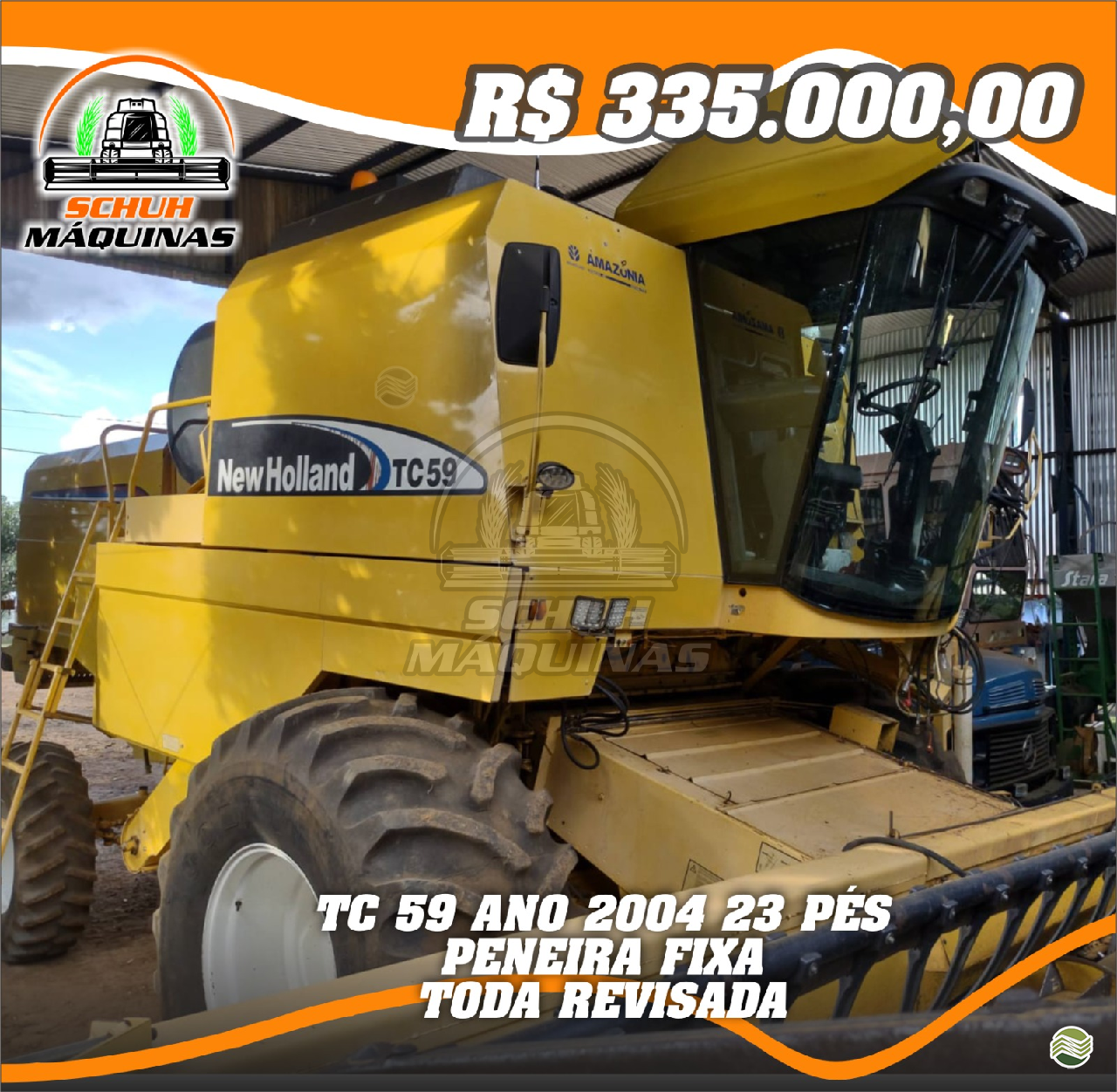 COLHEITADEIRA NEW HOLLAND TC 59 Schuh Máquinas MARECHAL CANDIDO RONDON PARANÁ PR